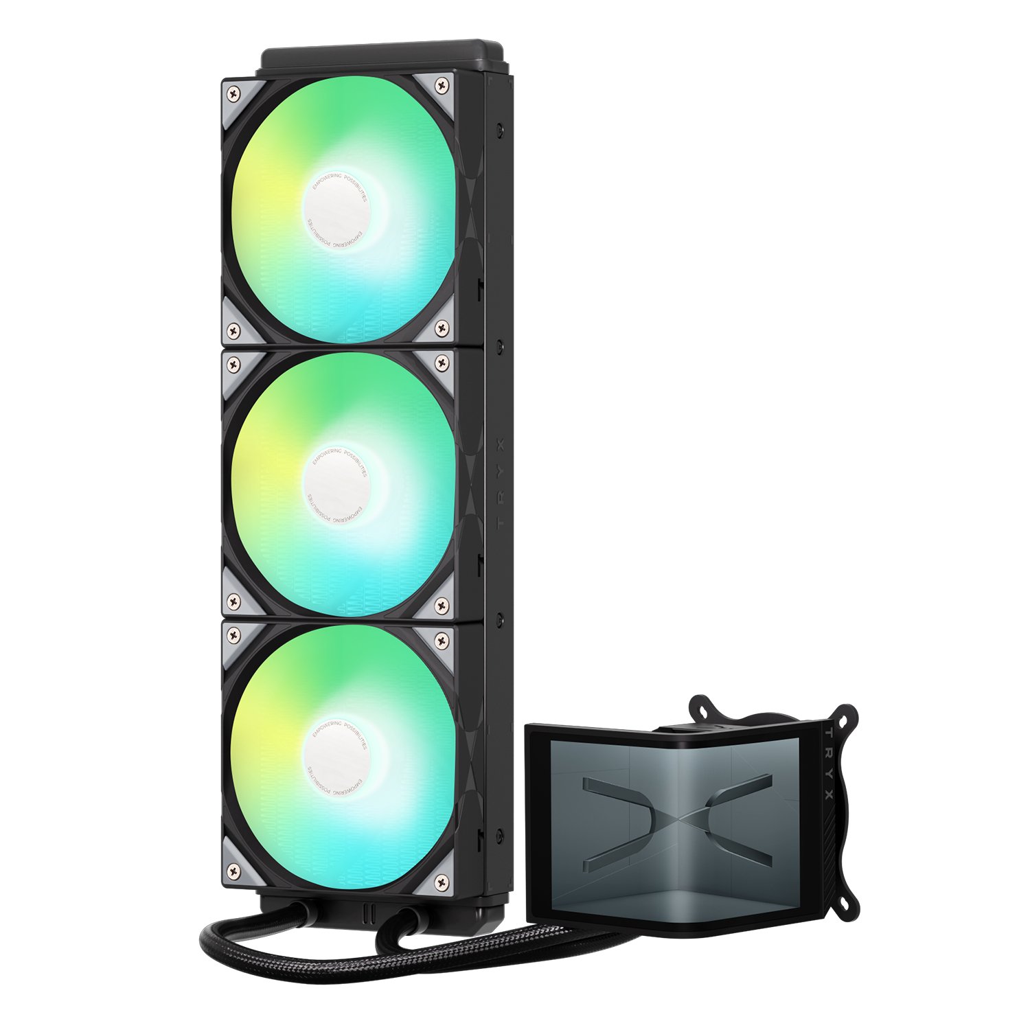 Water Cooler Tryx Panorama SE Preto Tela LCD 3D 6.5' AMOLED Curva