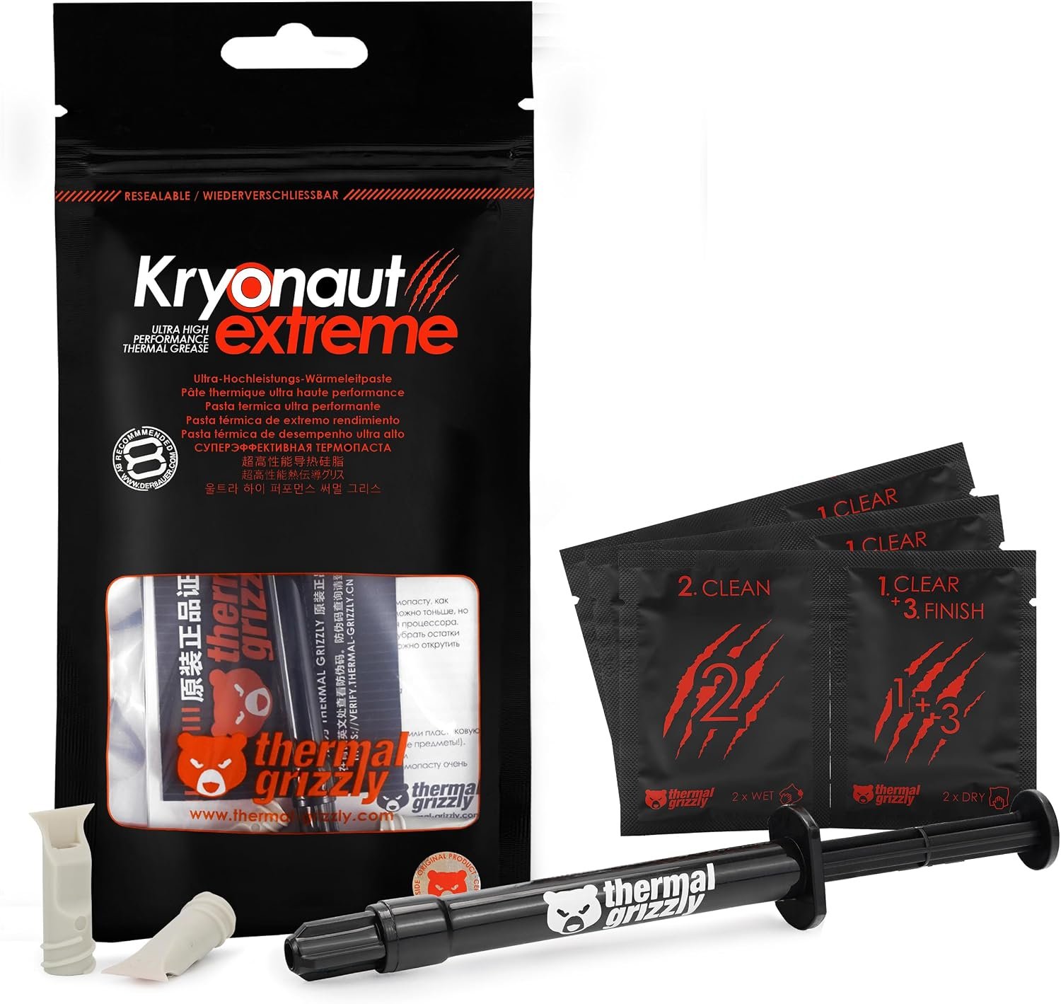Pasta Térmica Grizzly Kryonaut Extreme, 14W/mk, 2G, Certificado
