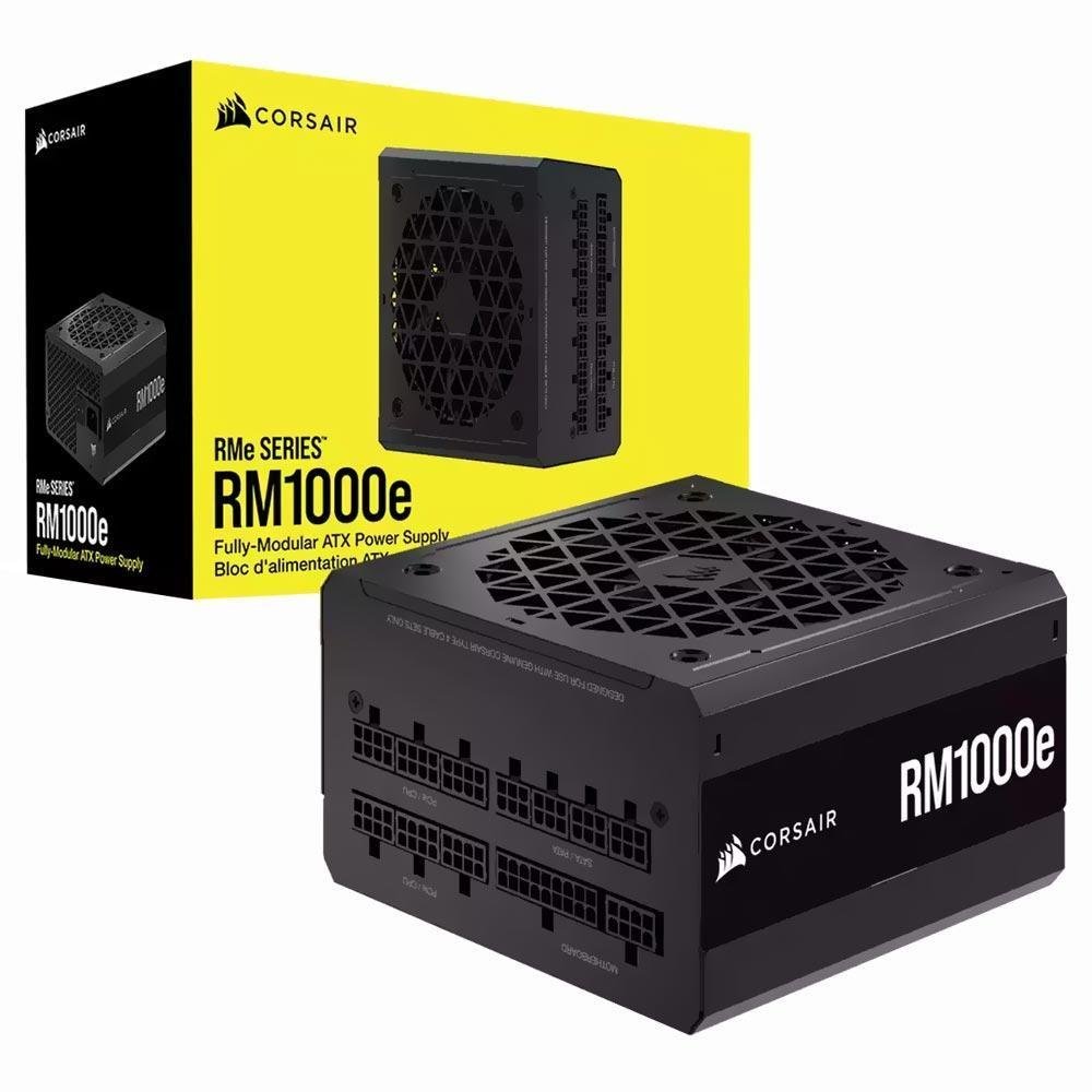 CORSAIR RM1000e 1000W ATX3.0 PCIe5.0対応 Fonte 1000W Corsair RM1000E , 80 Plus Gold, ATX 3.0, PCIe 5.0