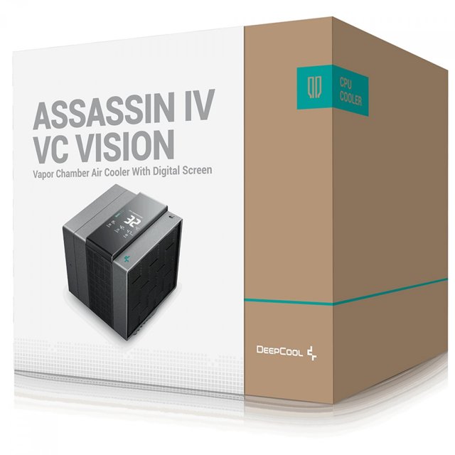 Cooler Para Processador DeepCool Assassin IV VC Vision, 140mm, Display  Digital, Intel-AMD | PC Gamer Braslia