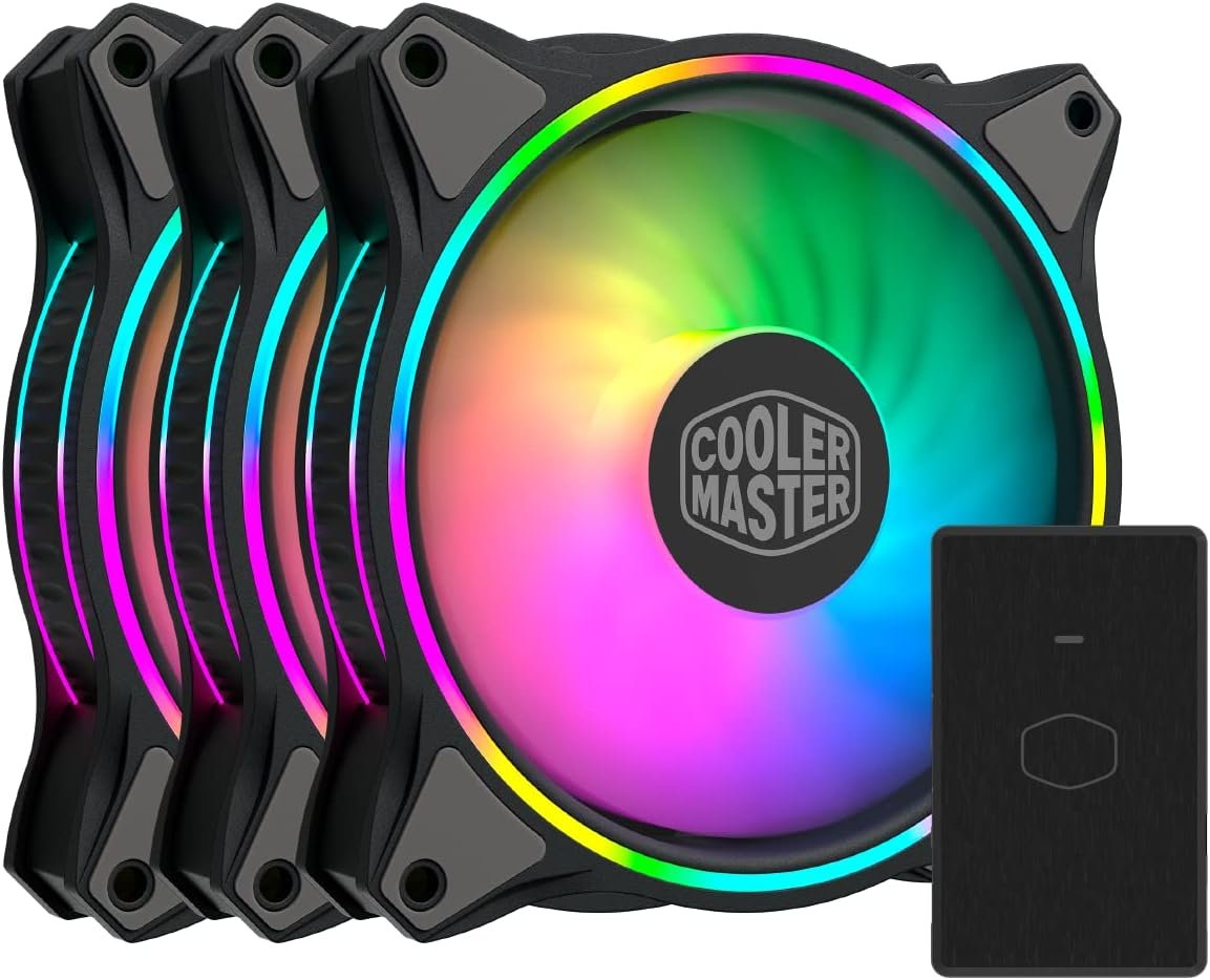 Kit 3x Coolers para Gabinete Cooler Master Masterfan MF120 Halo