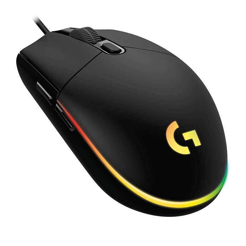 mii grace*・゜゜・ Mouse Gamer Logitech G203 RGB Lightsync, 6 Botões, 8000 DPI, Preto