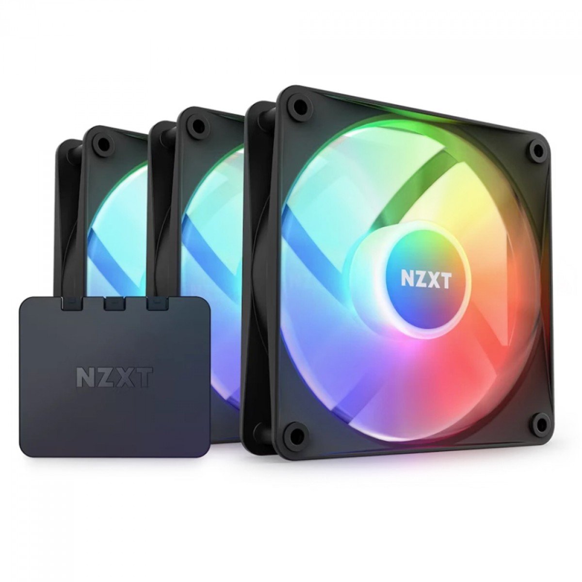 NZXT F120 KaBuM RGB F120 Nzxt Fan Cooler 3基セット CORE RGB PC用ファン・クーラー
