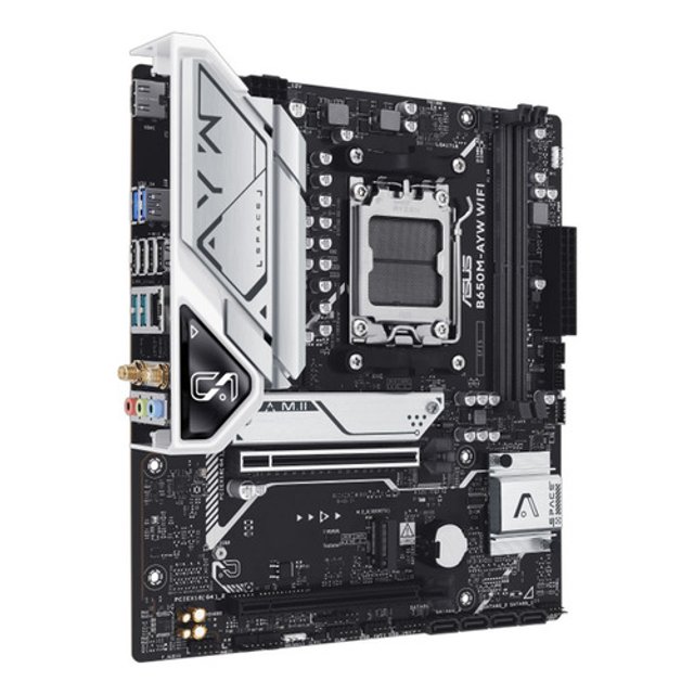 Placa Mãe ASUS B650M AYW WiFi e Bluetooth, AMD AM5, mATX, DDR5, | PC ...