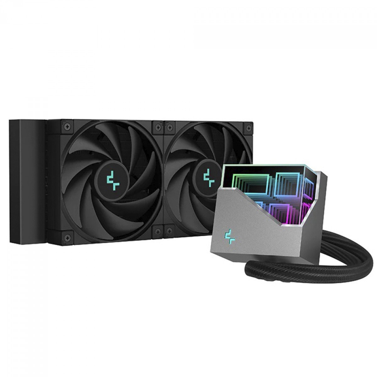 DeepCool LT520 WH 240mm簡易水冷CPUクーラー Water Cooler 240mm Deepcool LT520, ARGB, Intel 1700/1200, AMD AM5