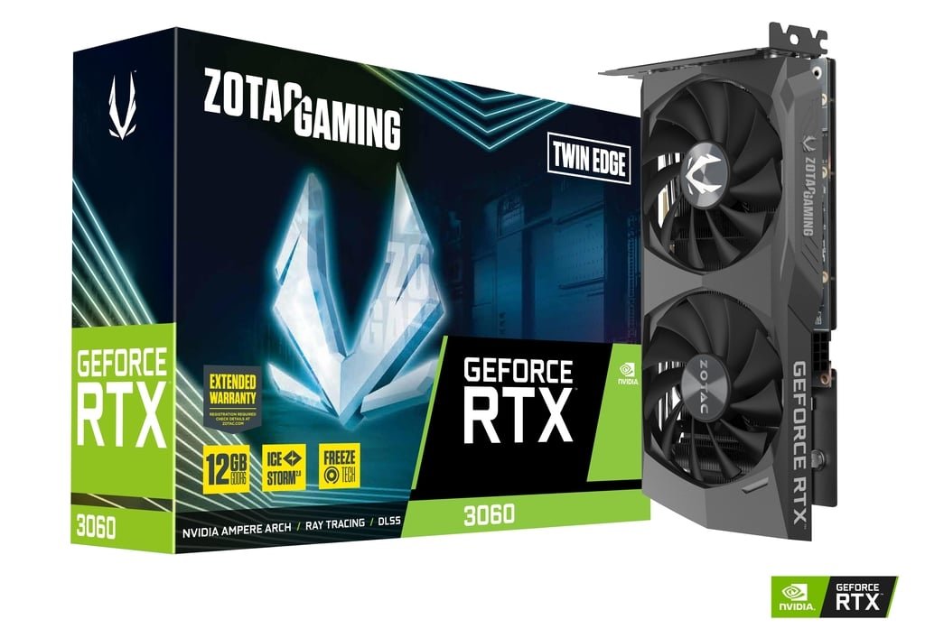 【新品同様】 ZOTAC RTX 3060 12GB 動作OK ベンチOK Placa de Vídeo RTX 3060 12GB Zotac Gaming GeForce Twin Edge, Metal