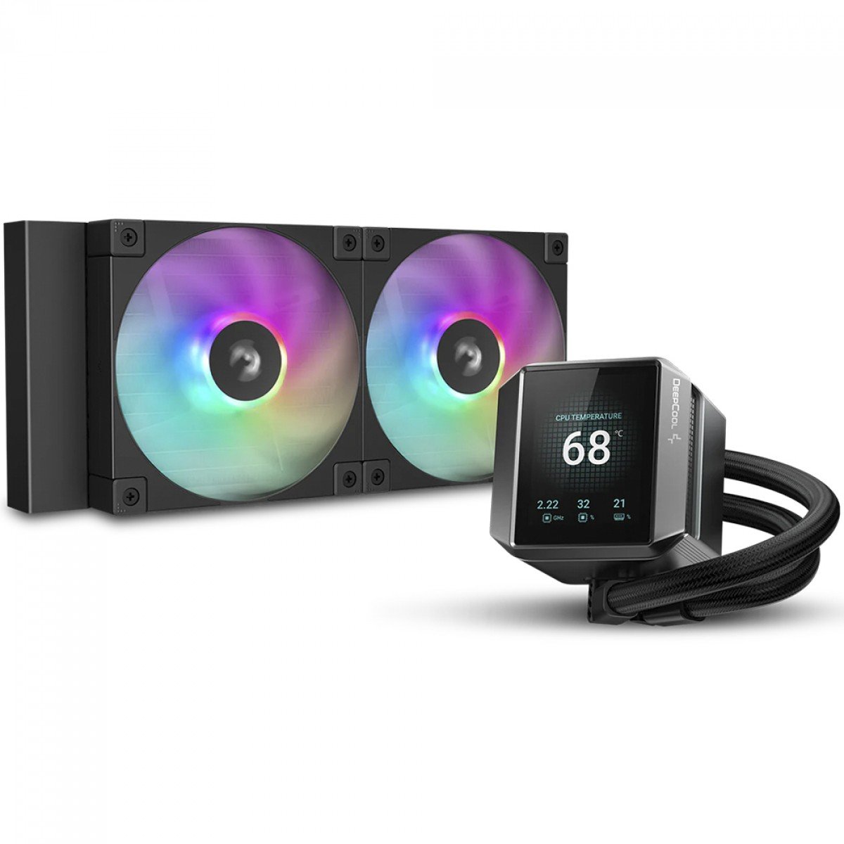 Water Cooler DeepCool Mystique 240 ARGB, 240mm, Display LCD, Intel