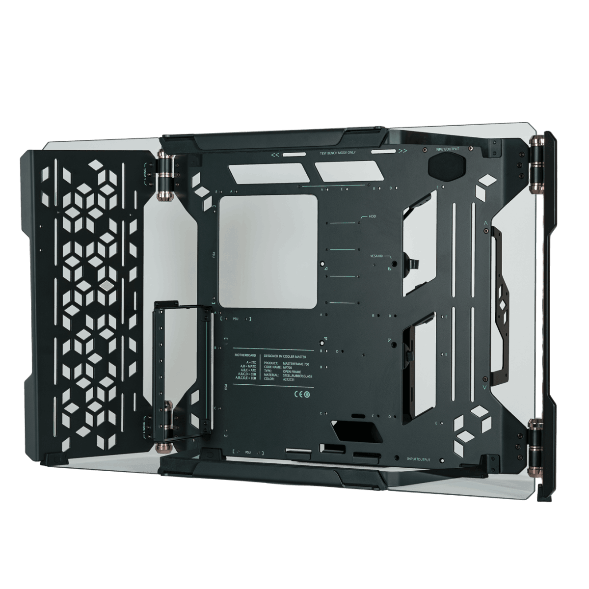 Gabinete Cooler Master MasterFrame 700, Full Tower, Vidro Temp