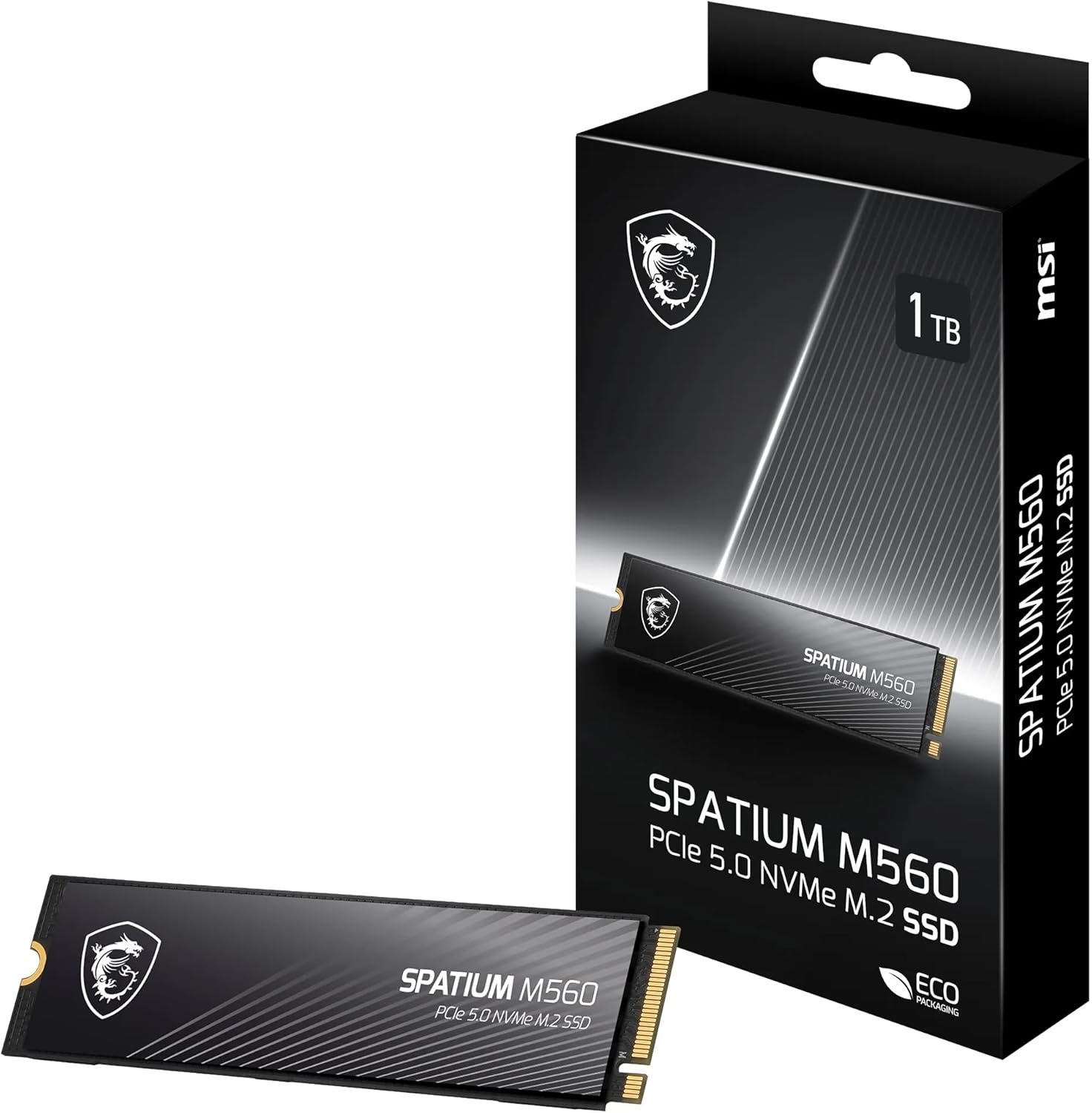 SSD 1TB Gen5 MSI Spatium M560 M.2 2280 Nvme Pcie 5.0 Leitura