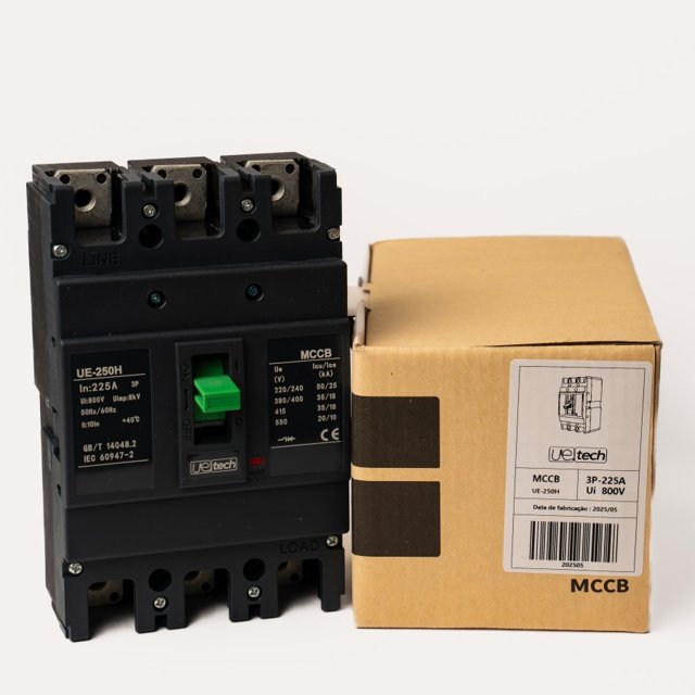 Disjuntor caixa moldada trifásico 225A LM3-225H UeTech | Utilidades ...