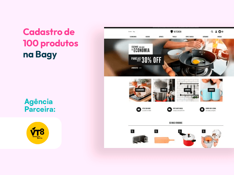 Cadastro de 100 Produtos na Bagy | Loja de Serviços da Bagy