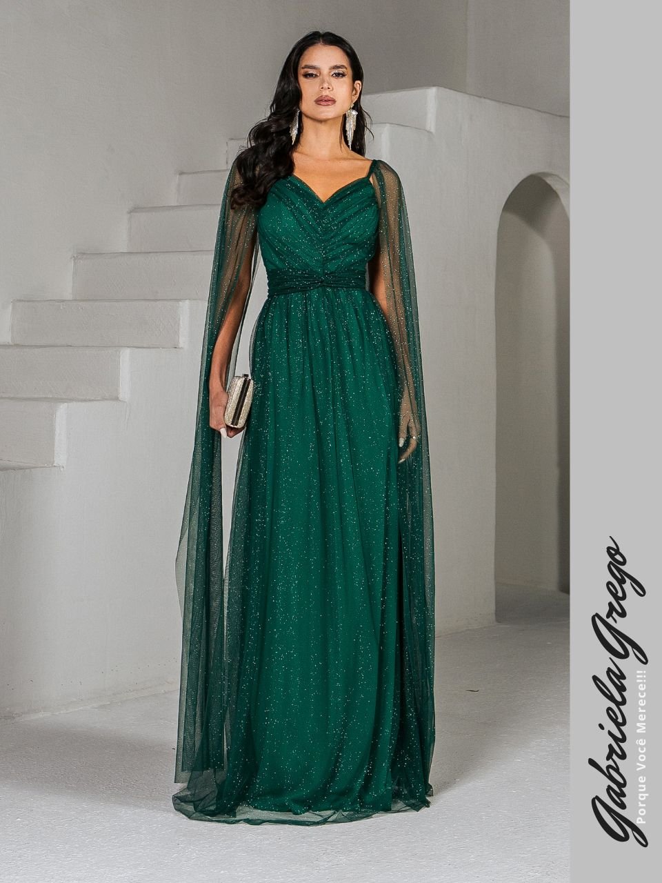 Vestido Tule Vestido Cor Verde Floral Vestido De Tule Bordado Plus