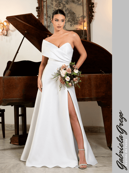 De Noiva Tomara Que Caia Vestido Longo Para Casamento Civil