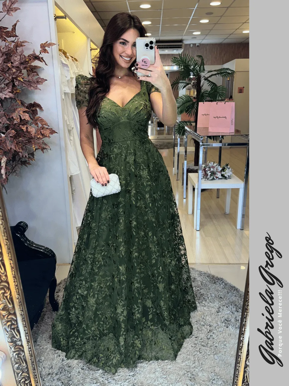 Vestido Verde De Renda Longo Vestido Renda Verde Longo 2025