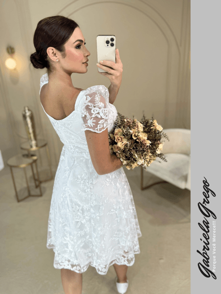 vestido midi vestido simples de noiva mercado livre