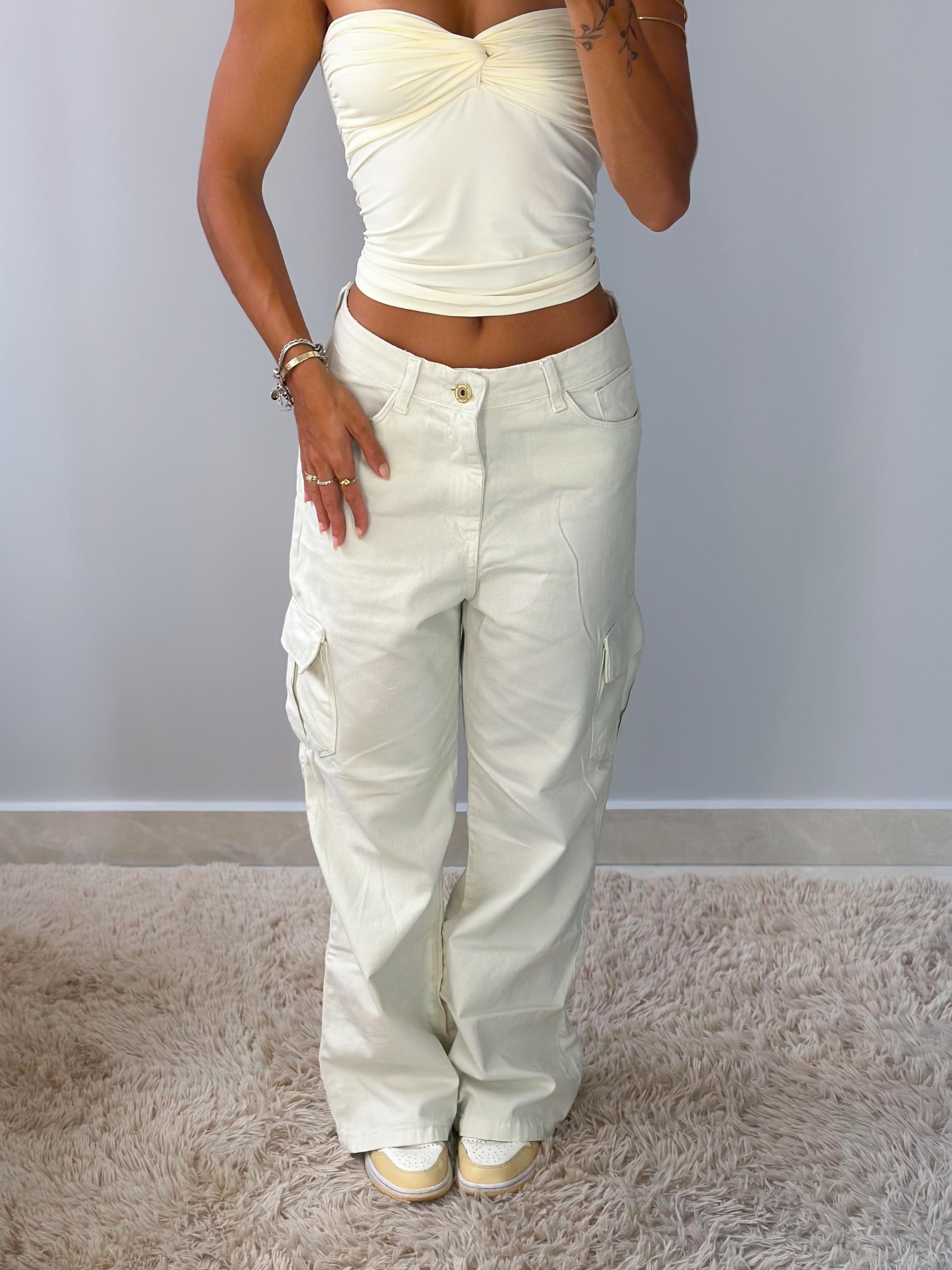 Calça Cargo Off White