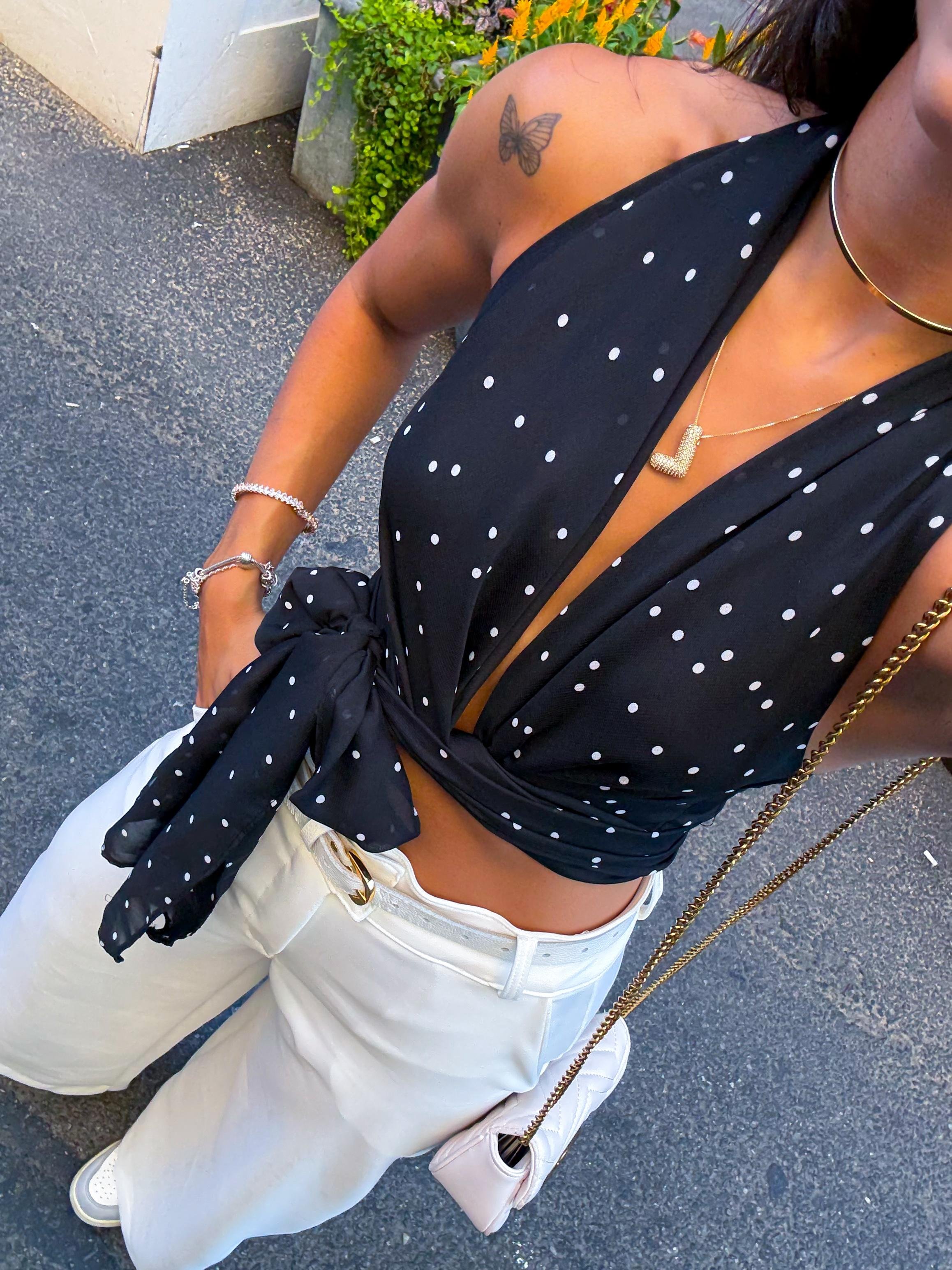 Blusa Poá Frente Única