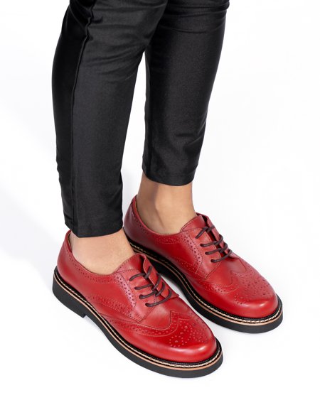 Oxford Chaussures Rouges Femme OXFORD COURO VERMELHO