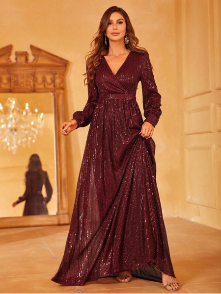 Boho Chic Vestido De Manga Flare Boho Chic Vestido Longo Vestido