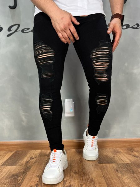 Moda Masculina Moda De Calça Rasgada Moda Masculina Cala Cropped