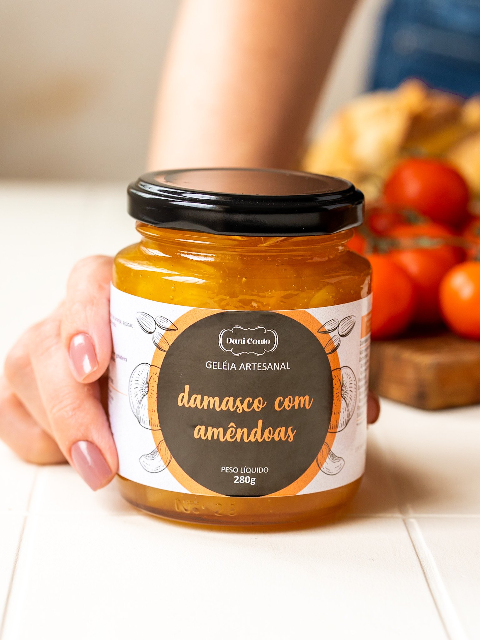 Geleia de Damasco com Amêndoas | Dani Couto Gastronomia