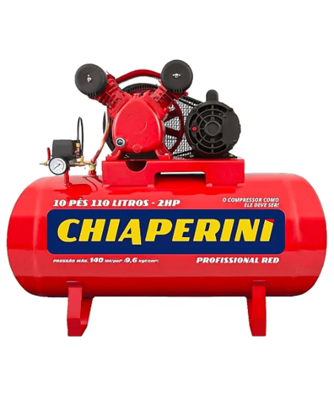 Compressor de Ar média pressão 10 pcm 110 litros - Chiaperini Trifásico ...