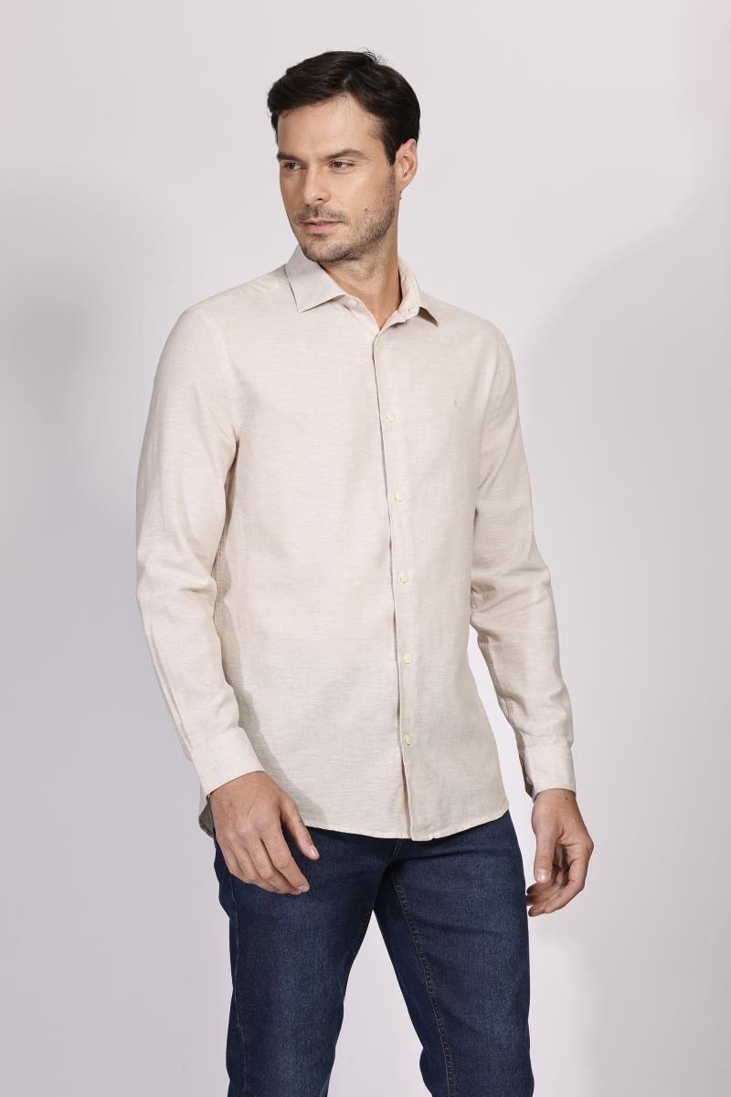 ARAMIS CAMISA MANGA LONGA REG LINHO COM ALGODAO Club Men Multimarcas