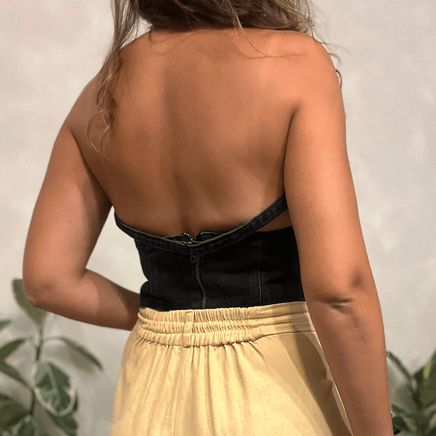 Corselet Jeans Black Farm - imagem 2