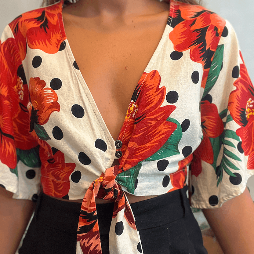 Blusa Poá Floral Farm - imagem 2