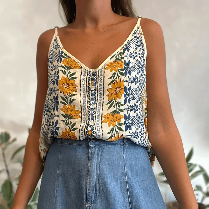 Blusa Floral Farm