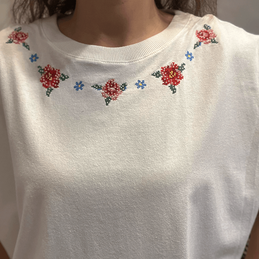 Camiseta Bord Floral Farm - imagem 2