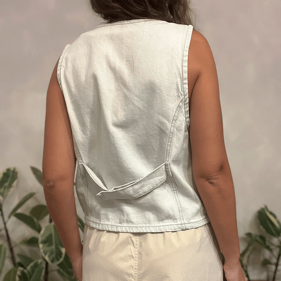 Colete Jeans Bordado Farm - imagem 2