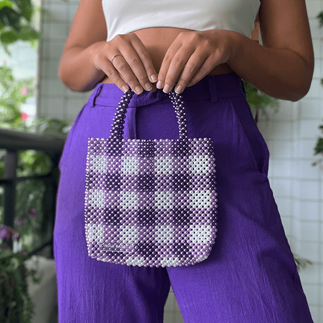 Aprenda uma bolsa XADREZ DE CROCHÊ - CHECKERED BAG - MUITO FÁCIL 