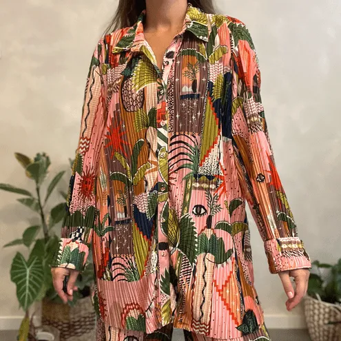 Camisa Plissada Mística Farm