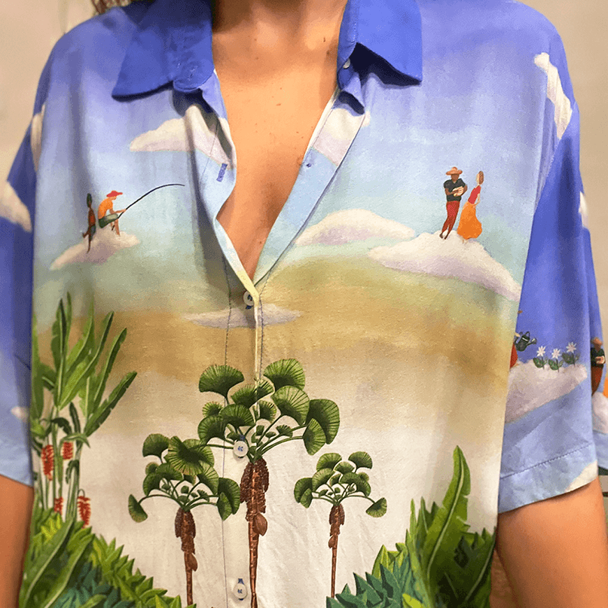 Camisa Est Paisagem Farm - imagem 2