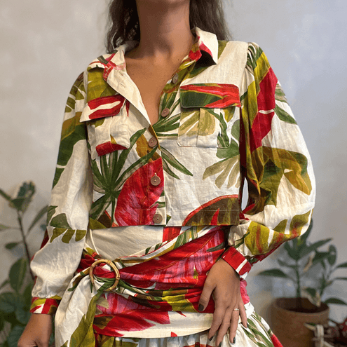Camisa Folhagem Farm Global
