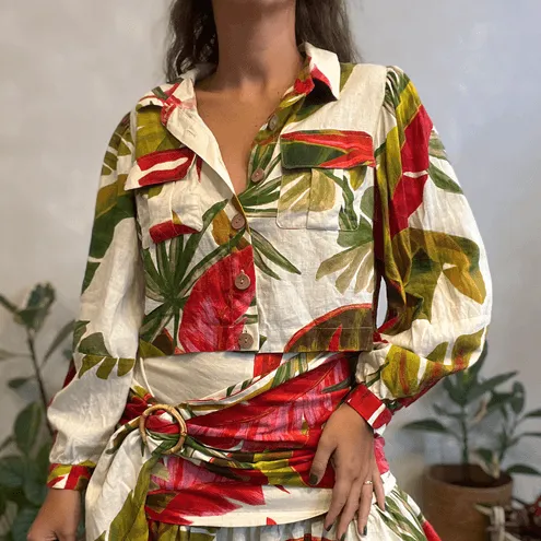 Camisa Folhagem Farm Global