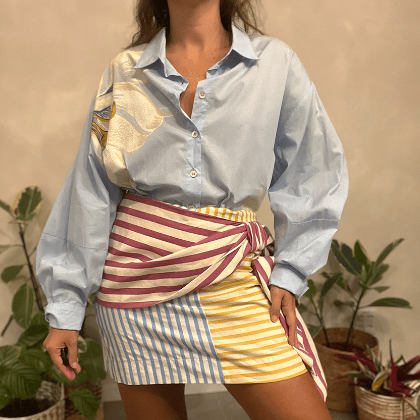Camisa Azul Flor Farm - imagem 2