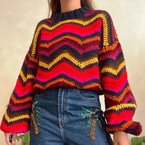 Casaco Crochet Color Farm Global