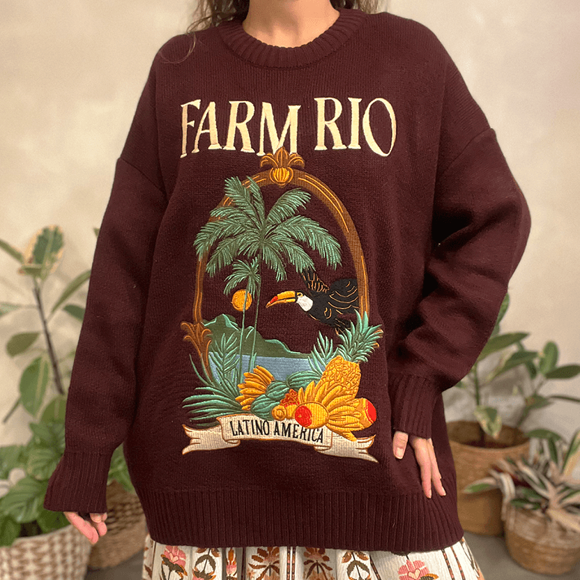 Casaco Tricot Latino América Farm