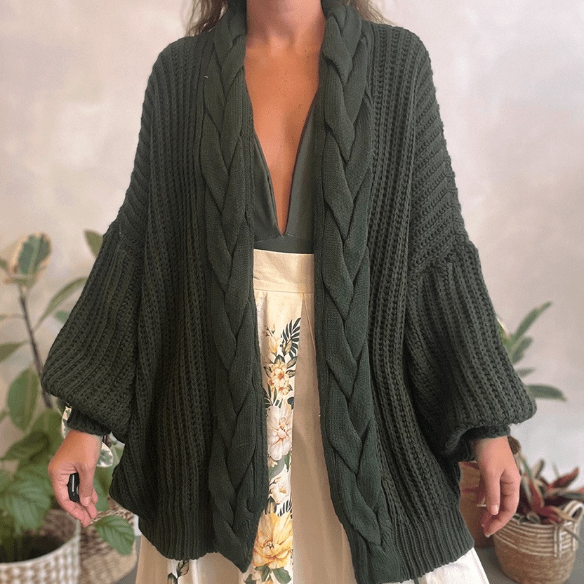 Casaco Crochet Liso Maria Filó