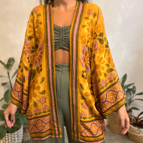 Kimono Lenço Abacaxi Farm