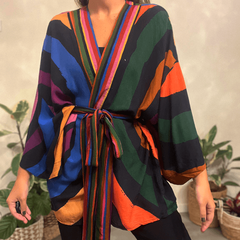 Kimono Listrado Color Farm