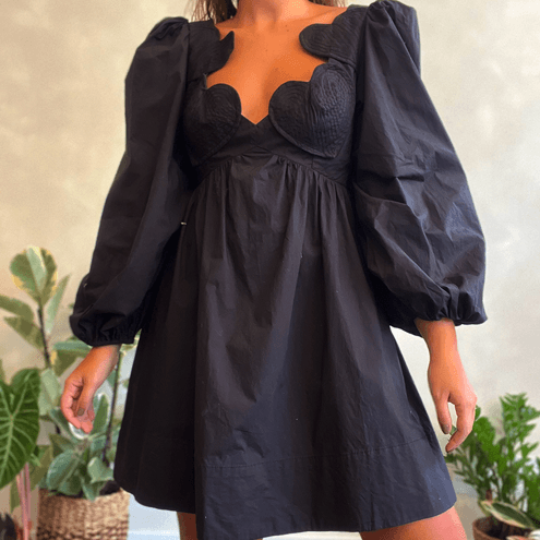 Vestido Decote Coração Farm