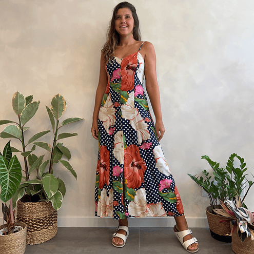 Vestido Floral Poá Farm
