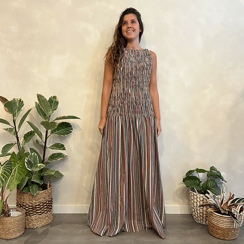 Vestido Lastex Listra Pipa Farm