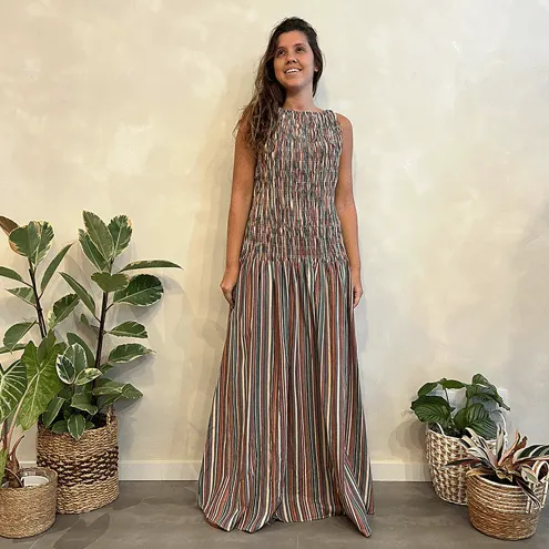 Vestido Lastex Listra Pipa Farm