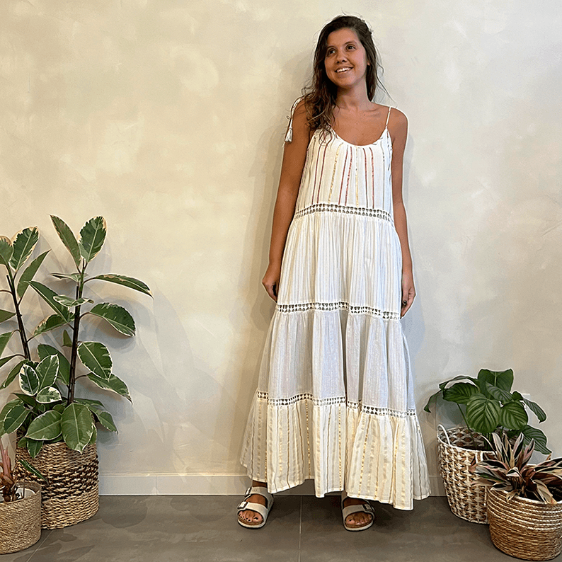 Vestido Listra Lurex Farm