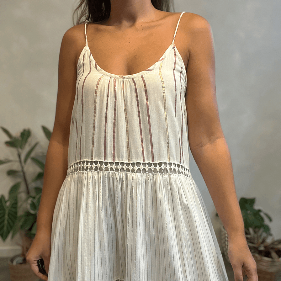 Vestido Listra Lurex Farm - imagem 2