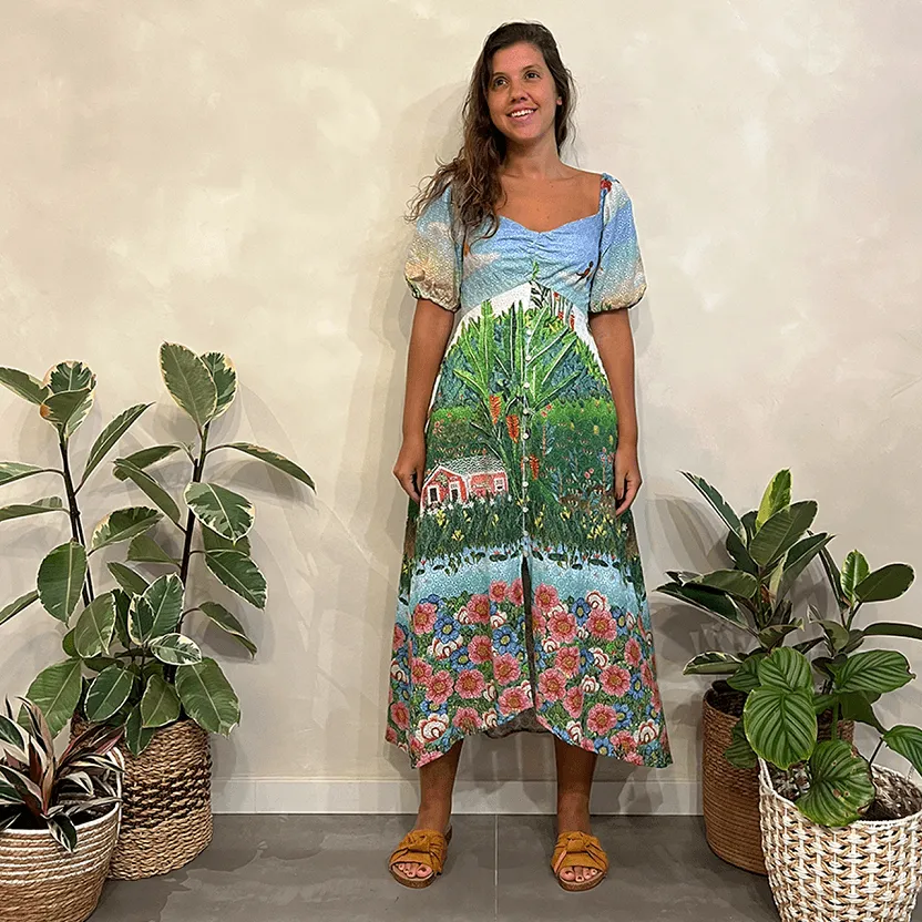 Vestido Laise Paisagem Farm